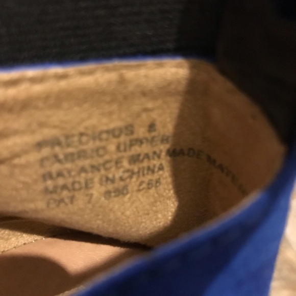 New Directions Blue Flats with Black Strap - Picture 5 of 5